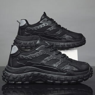 Chaussures de protection du travail, pneus d’hiver pour hommes respirants, résistants à l’usure, antidérapants, chaussures de travail, chaussures de sport noires pour hommes à la mode