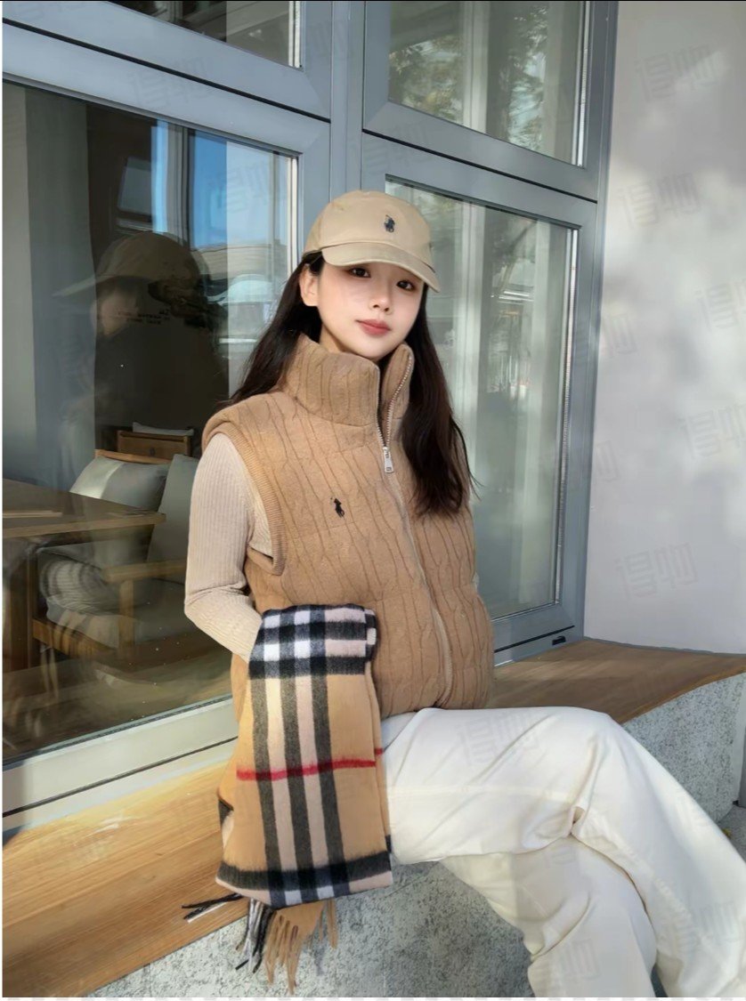 Version correcte : Polo RL Raff pony broderie en torsades en duvet gilet en duvet unisexe modèle – Image 2