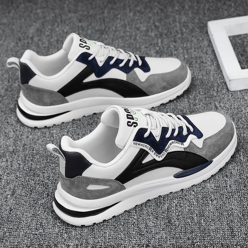 Chaussures pour hommes, respirantes d’automne 2023, nouvelle tendance printanière polyvalente athleisure Forrest Gump, course à pied, chaussures de marée pour papa – Image 4