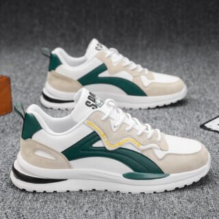 Chaussures pour hommes, respirantes d’automne 2023, nouvelle tendance printanière polyvalente athleisure Forrest Gump, course à pied, chaussures de marée pour papa